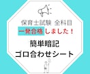 一発合格した保育士試験のゴロ合わせシートあります 簡単に覚えられる自作の語呂合わせ暗記シートです、9教科あり イメージ1