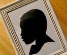 ディズニーシルエットスタジオ風横顔作成します 【額縁付】切絵でお子様等の横顔シルエット作成します イメージ1