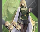 表情差分5種まで無料！立ち絵制作いたします TRPG、ゲーム、動画等にいかがでしょうか？ イメージ6