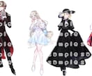 TRPG用やコテキャシート用に♡立ち絵描きます ご希望に合わせて塗り方変更も可能です！◎ イメージ1