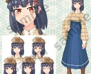 TRPG等立ち絵を描きます いただいたイメージをもとに、キャラ立ち絵を作成します。 イメージ1