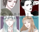綺麗めイラストでご希望のアイコンお描きします TwitterやYouTube等のアイコン制作します！ イメージ10