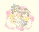 商用◎ふんわり絵本のような似顔絵アイコンを描きます お写真、イメージを元にアイコンを描きます！商用利用可能です！ イメージ1