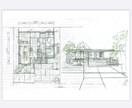 平面図・外観・内観パースを手描きで作成します 手描きならではの資料作成を行います！ イメージ1