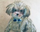 原画配送付き☆犬の絵を描きます あたたかみのあるクレパスで大切なわんちゃんの絵を描きます。 イメージ1