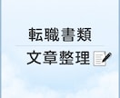 転職用の職務経歴書や文章を丁寧に添削します これまでの経験を伝わる形に丁寧に整えます イメージ1