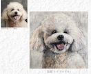 愛犬を手描きでオーダーメイドの肖像画にします 大切な思い出を、暮らしの中に飾る一枚に。 イメージ4