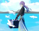 貴方の世界観を大切に絵を描きます 憂いや儚さ、複雑で美しい情感をお求めの方に。 イメージ5