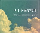 リピーター様限定 | サイトの保守管理いたします バックアップ | アップデート作業など イメージ1