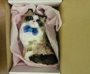 猫の張子置物｜うちの子を立体作品を制作します ペットの猫を、やさしい質感の立体作品に仕立てます イメージ10