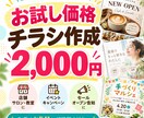 お試し価格でチラシを作成します 初回限定！集客に使えるチラシ1枚 イメージ1