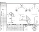 使いやすい縫製仕様書を作成します ハンガーイラストと丁寧な図解で縫製者に伝わりやすく作ります イメージ1