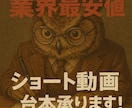 ショート動画台本を格安で請け負います マニュアルに沿って台本を作成させていただきます イメージ1
