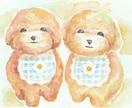 ふんわりとした水彩でペットのイラストを手描きします アイコン、待ち受けやプレゼントにも、かわいい透明水彩の絵を イメージ7