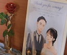 結婚式のウェルカムボード描きます ドレスの衣装合わせの写真で描けます！ イメージ4