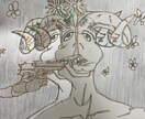 感情を表す絵を描きます 感情や音楽をもとにした抽象画を描きます イメージ4