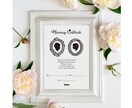 オーダーメイドの結婚証明書・誓約書を作ります アートのように飾れる結婚証明書 ＊ アンティーク/花輪タイプ イメージ7