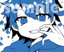3色で！シンプルアイコン描きます ✨連絡は最初の1回のみ！やり取りが面倒な方へオススメ！✨ イメージ1