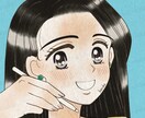 3名限定価格★90年代少女漫画風アイコン描きます あの日夢中になった物語のヒロインに。キラキラした瞳を描きます イメージ6