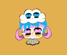 あなたの『かわいい』をポップに描きます 目がモクモクのかわいい子たちであなたのアイコン作ります☁️ イメージ1