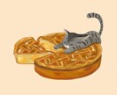 商用利用ok！絵本のような動物、スイーツ描きます ぴでがふんわりとした雰囲気のイラスト描きます！ イメージ5