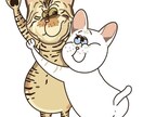 愛猫ちゃんの似顔絵描きます 飼っている猫ちゃんをポップに仕上げます！ イメージ2