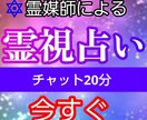 現役霊媒師が霊視占いします 【初回延長無料!】日本古来の強力な霊視占いです。 イメージ1