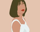 シンプルおしゃれなアイコンを描きます リアルすぎない似顔絵　シンプル　おしゃれ系アイコン イメージ3