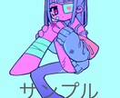 病みかわいいアイコン、ヘッダー、イラストを描きます かわいい女の子のアイコン¥1,500~で描かせていただきます イメージ2