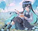 配信活動･記念日向け高級感あるイラストを制作します 世界観までデザインする、華やかイラスト。 イメージ6