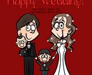 ウェルカムボード描きます 結婚式に華が咲くポップタッチのイラスト イメージ3