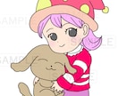 シンプルなイラスト描きます お子様が描かれた絵、急に必要になったシンプルな絵を清書します イメージ1