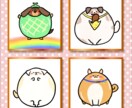 風船アニマルイラストオーダー受けつけます あなたのペットをぽっちゃり可愛い風船アニマルにしてみませんか イメージ6