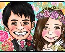 ウェルカムボードに最適！可愛い似顔絵お描きします “似顔絵検定1級取得” の似顔絵師が心を込めて制作します！ イメージ1
