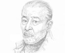 程々の描き込み、鉛筆スケッチ描きます さらっとスケッチ、特徴を表現します。 イメージ2