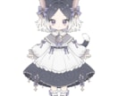 ゆめかわSDキャラ販売します 猫モチーフのゴシックロリータな女の子です。 イメージ2