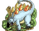 オリジナルキャラクターイラストを作成いたします 背景無し構図指定有1匹毎2匹以上絡める場合はご相談ください。 イメージ8