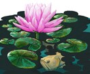 生き物を中心にデザインを描き納品します 背景や、飾って頂く用の絵を描きます。 イメージ3