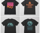 アウトドア・音楽系のTシャツをデザインします 横ノリ、サブカルチャー感のあるグラフィックを制作します イメージ1
