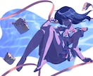 背景込みの一枚絵を制作します ノスタルジックで物語を感じられる世界観を描きます イメージ4