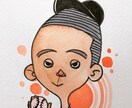 ゆるいタッチのオシャレな似顔絵を描きます SNSのアイコンにぴったりのサイズ！デザイン的で新しい☆ イメージ3