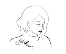 SNSアイコンに◎シンプル線画の似顔絵描きます やさしい線画であなただけの似顔絵を制作します イメージ1