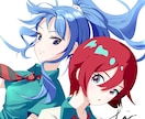 アニメ塗りでキャラクターイラストを描きます アイコンや動画用など、キャラクターイラストが欲しい方へ！ イメージ4