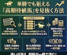 単勝一点で貫く「高期待値馬」選定スキルを伝授します 5名限定！感情を排し論理で射抜く。職人の「選馬眼」を完全継承 イメージ4