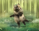 美麗な動物のイラストお描きいたします 今アツいACGのイラストレーターが手掛けます！ イメージ4