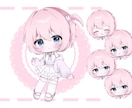 ちびキャラ・ミニキャラ・SDイラストを描きます ♡ 表情差分５パターンセットです︎ ♡ イメージ3