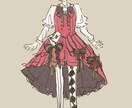 貴方のお着替えデザインします 三面図対応可！創作キャラやV活動者向け衣装制作です イメージ2