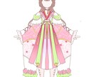 衣装やキャラクターのデザイン資料作ります 新衣装や絵師さんに送る資料に！ イメージ2