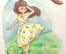 水彩絵具♬オリジナルイラストを描きます デフォルメからリアルなものまでなんでも受け付けております！ イメージ9