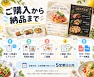 飲食店のメニュー表を見やすく制作します 季節メニュー・テイクアウト対応｜料理と価格を整理 イメージ4